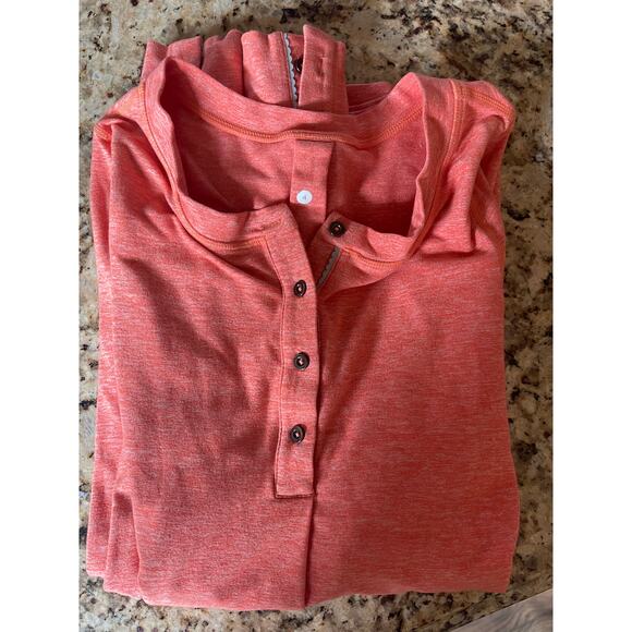 LULULEMON Women’s Long Sleeve Flare Athletic Top in Orange Heather (S/4) - Picture 8 of 12